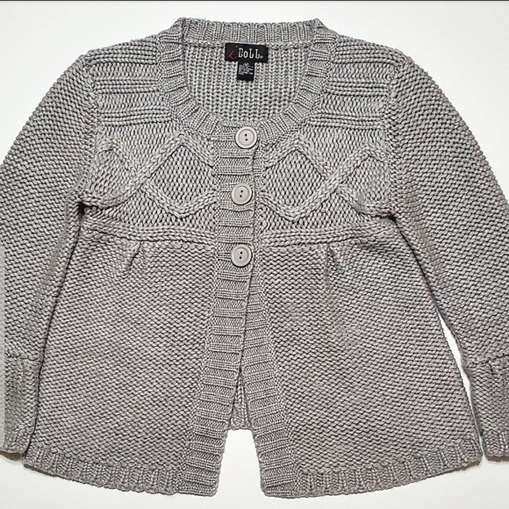 iDOLL Gray Knit Sweater Size M